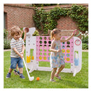 Jumbo Connect Four Game With Ring Toss And 2 Cups Holders