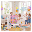 Jumbo Connect Four Game With Ring Toss And 2 Cups Holders
