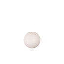 Round White Linen Shade