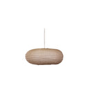 Oval Flax White Linen Shade