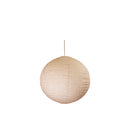Round Flax White Linen Shade