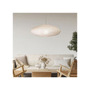 Oval Flax White Linen Shade
