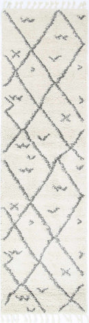 Indigo Drift Cream Grey Tribal Rug