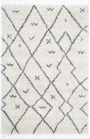 Indigo Drift Cream Grey Tribal Rug