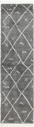 Ivory Drift Grey Cream Tribal Rug