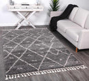 Ivory Drift Grey Cream Tribal Rug