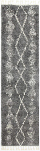 Lagoon Drift Grey Cream Tribal Rug