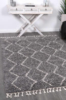 Laurel Drift Grey Tribal Rug