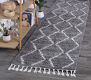 Lunar Drift Grey Tribal Rug