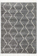 Lunar Drift Grey Tribal Rug