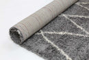 Misty Drift Grey Diamond Tribal Rug