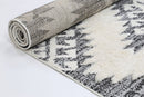 Moonlit Drift Cream Anthracite Tribal Rug