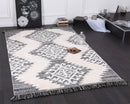 Moonlit Drift Cream Anthracite Tribal Rug