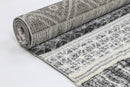Orchid Drift Cream Anthracite Tribal Rug