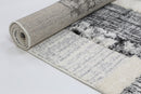 Pearl Drift Cream Anthracite Tribal Modern Rug