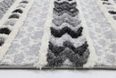Pine Drift Cream Anthracite Tribal Rug