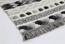 Pine Drift Cream Anthracite Tribal Rug
