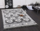 Rosewood Drift Cream Anthracite Tribal Rug