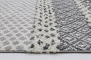 Saffron Drift Cream Anthracite Tribal Rug