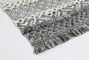 Saffron Drift Cream Anthracite Tribal Rug