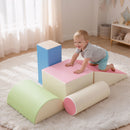 Kids Climbing Blocks 5-Piece Foam Toddler Playset Soft Indoor Climbing Toy Rocker