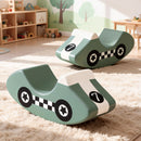 Kids Climbing Blocks Foam Toddler Playset Soft Indoor Climbing Toy Rocker Green