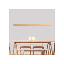 Ash Wood Tri Colour Led Linear Pendant
