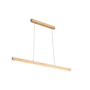 Ash Wood Tri Colour Led Linear Pendant