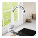 Chrome Kitchen Sink Mixer Tap Gooseneck Swivel Spout Laundry Sink
