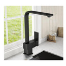 Black Kitchen Sink Tap Swivel Spout Laundry Tap Kitchen Faucets