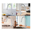 Kitchen Sink Mixer Tap Swivel Gooseneck Pull Out Laundry Kitchen
