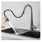 Gunmetal Grey Kitchen Sink Mixer Tap Round Pull Out tap Laundry Sink