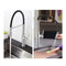 Gooseneck Kitchen Sink Mixer Tap Pull Down Flexible Spout Brass