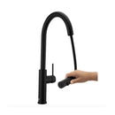 Black Pull Out Kitchen Sink Mixer Tap Swivel Spout Brass Hot Cold