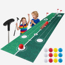 Kids Golf Putting Game Set with Golf Club, Putting Mat, 12 Balls, 3 Target Holes, Indoor Outdoor Mini Golf Toy for Ages 3-8