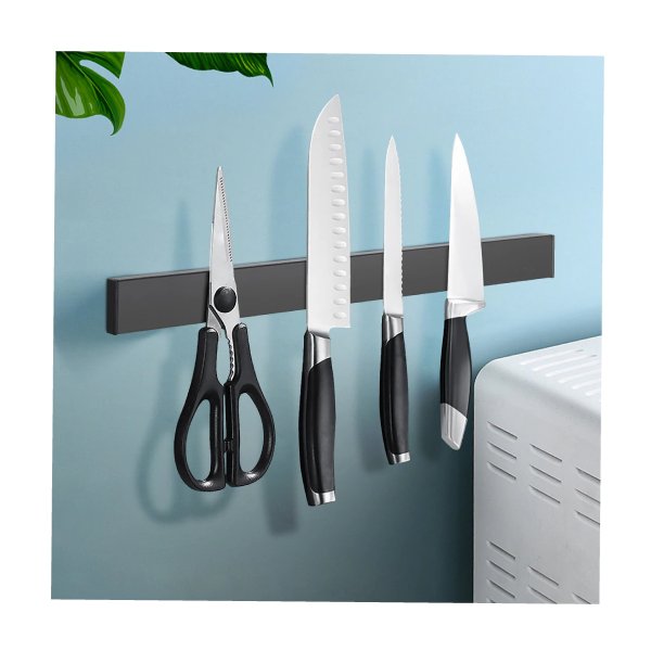 Knife Holder Magnetic Wall Kitchen Tools Utensil Rack Stainless Steel