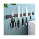 Knife Holder Magnetic Wall Tools Utensil Rack Black Stainless Steel