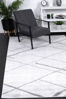 Sage Drift Silver Lattice Contemporary Rug