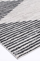 Zephyr Drift Charcoal Diamond Contemporary Rug