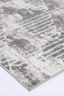 Velvet Drift Silver Geometric Rug