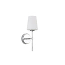 Chrome Opal Glass Wall Light