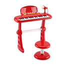 Kids Piano Keyboard 37 Keys Electronic Musical Instrument Set w/ Stool Microphone
