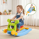Kids Slide Set Toddler Indoor Playset Rocking Horse Ring Toss Multi Colour