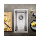 Kitchen Sink Handmade Single Bowl Sink Mount Chrome Stainless Steel