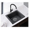 Black Sink Kitchen Tap set Gooseneck Spout
