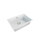 Cream White Kitchen Sink Single Bowl Granite Quartz Stone Mount