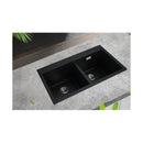 Granite Quartz Stone Kitchen Laundry Sink with Overflow Strainer