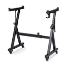 Keyboard Stand Adjustable With Fits 49 54 61 88 Keys Pianos Black