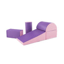 Kid Crawl Climb Foam Shapes Playset For Toddler Purple