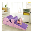 Kid Crawl Climb Foam Shapes Playset For Toddler Purple